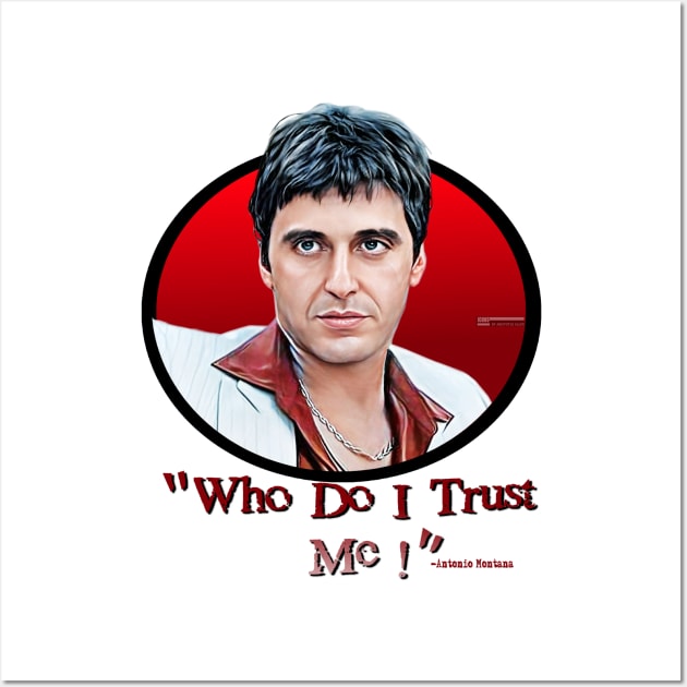 Who Do I Trust Wall Art by iCONSGRAPHICS